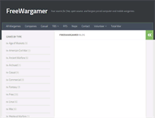 Tablet Screenshot of freewargamer.com